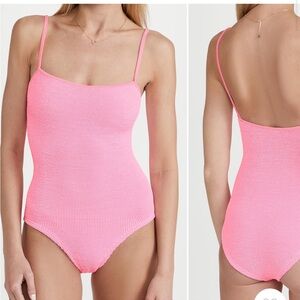 Hunza G Pamela Bubblegum One Piece Swimsuit